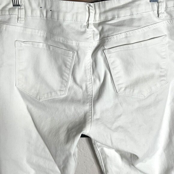 Artisan NY Womens White Cotton Lace-Up Capri Pants Size 14 - Picture 6 of 10